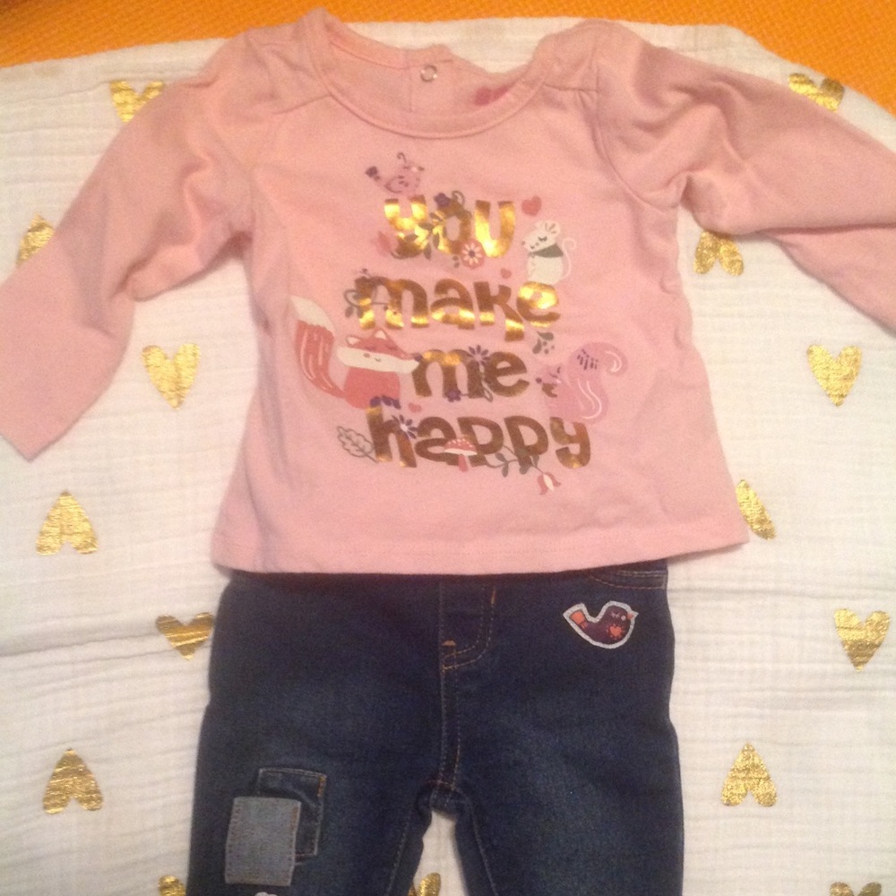 EUC Miniville jeans and tshirt